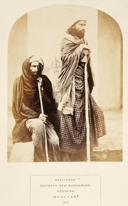 Bukiyanas, Rajpoots, maintenant Mussulmans, Googaira, Mooltan, de The People of India, par J. Forbes Watson, publié en 1868